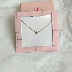 Stella & Dot Pave Gold Star Necklace